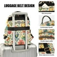 thumbnail image 3 of FORMRS Mini Backpack Purse for Women Quilted Travel Daypack Casual Shoulder Bag, Floral Animals, 3 of 7