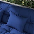 thumbnail image 6 of 4 Piece Swing Cushion Set, Tufted Bench Cushions & Throw Pillows, Indoor/Outdoor Replacement Bench Seat Pad, Back Cushion & 2 Pillows for Outdoor Furniture, 6 of 9
