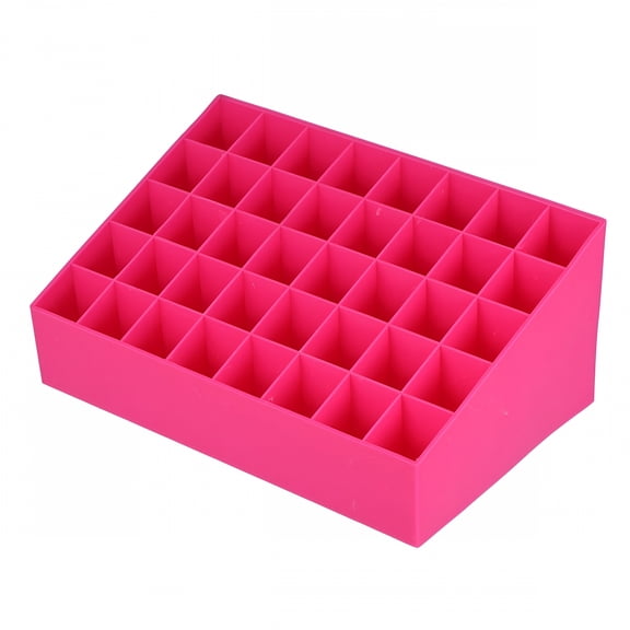 LAMIRO 40 Slot Lipstick Organizer Creative Jewelry Storage Box Makeup Desk Holder for Home Shop
