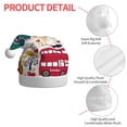 thumbnail image 4 of Kdxio London Symbols for Christmas Hat Santa Hats for Adults Unisex Red Velvet Extra Thicken Xmas Hat for New Year Festive Holiday Party, 4 of 6
