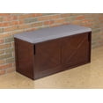 thumbnail image 2 of Contemporary Home Living 38.75" Brown and White Wooden Shoe Bench, 2 of 7