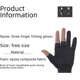 thumbnail image 4 of Guantes de pesca con logotipo impreso, resistentes al desgaste, para primavera y verano, finos, con fugas, de tres dedos, 4 of 5