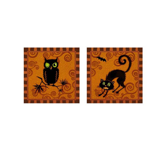 Great Art Now Spooktacular by Vivian Eisner 2 Piece Print Art Set Each 12W x 12H