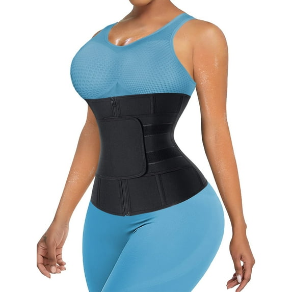Lilvigor Waist Trimmer for Women Neoprene Sauna Sweat Waist Trainer Adjustable Sports Girdle Belt
