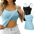 thumbnail image 1 of ORUYROP Débardeurs en Coton avec Bretelles Spaghetti Réglables Couche Cami Col Rond S - 5X, 1 of 7