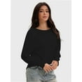 thumbnail image 6 of Long Sleeve Tops for Women Fashion T Shirts for Women Crewneck Casual Loose Shirts Basic Tee, 6 of 7