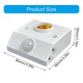 thumbnail image 3 of Adjustable E27 Motion Sensing Socket LED Bulb Light E27 Base Human Body Sensing Lamp Holder Easy to Installation, 3 of 4