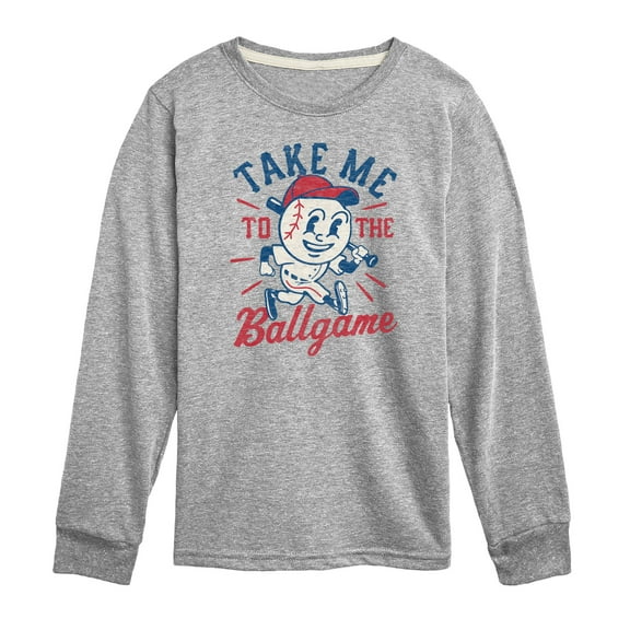 Instant Message - Take Me To The Ballgame - Kids Long Sleeve Tee