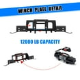 thumbnail image 2 of Winch Plate for 2005-2015 toyota tacoma，Built-in Winch Plate, Rated up to 12,000 Pounds, 2 of 10