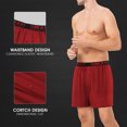 thumbnail image 3 of Natural Feelings Men's 5-Pack Cotton Knitted Comfort Loose Boxer Shorts Elastic Waistband Underwear, 3 of 7