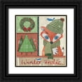 thumbnail image 1 of Phillips, Anita 15x15 Black Ornate Wood Framed with Double Matting Museum Art Print Titled - Christmas Frolic, 1 of 4