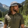 thumbnail image 2 of ibiyuan Solar Fan Hat Outdoor Sun Wide Brim Fishing Hat Usb Charging Adjustable Speeds Fishing Hat Baseball Cap 2-In Hands-Free Hats Fans Mens Sun Hat Fan Hat for Camping & Beach, 2 of 3