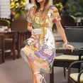 thumbnail image 2 of Lsque Sanrio Print Women's Casual Dress T-Shirt Summer Short Sleeve Scoop Neck Swing Dresses, 2 of 7