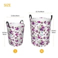 thumbnail image 2 of Lsque Rose Flowers pattern Laundry Hamper Basket, Tall Woven Rope Hamper Basket for Clothes, Lightweight Storage Basket, Collapsible Waterproof-, 2 of 8