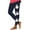 Navy, variant on Riecok Legging Pants Women High Waist Casual Stretchy Ghost Print Workout Pants Trendy Streetwear