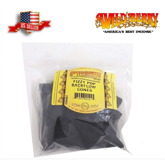 Wild Berry Fizzy Pop Backflow Incense Cones 25 Cones Per Pack