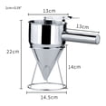 thumbnail image 4 of Pancake Batter Dispenser with Handle and Frame Rack Cupcake Batter Maker Funnel, 4 of 6