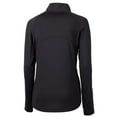 thumbnail image 3 of Women's Cutter & Buck  Black Denver Broncos Adapt Eco Knit Stretch Recycled Raglan Half-Zip Top, 3 of 3