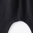 thumbnail image 4 of UngA Boys Girls Cotton Linen Harem Bloomers Elastic Waist Solid Ankle Pants Loose Joggers Toddler Summer Outfit (Black,6-7 Years), 4 of 7