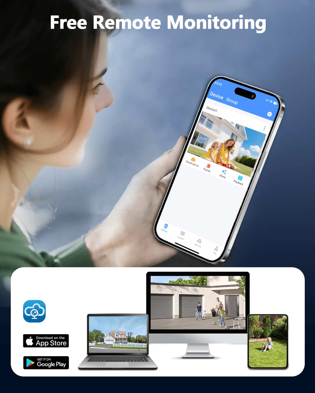 OOSSXX Outdoor Wired Security Camera System, 5MP POE Surveillance Cameras with Audio for Home Security