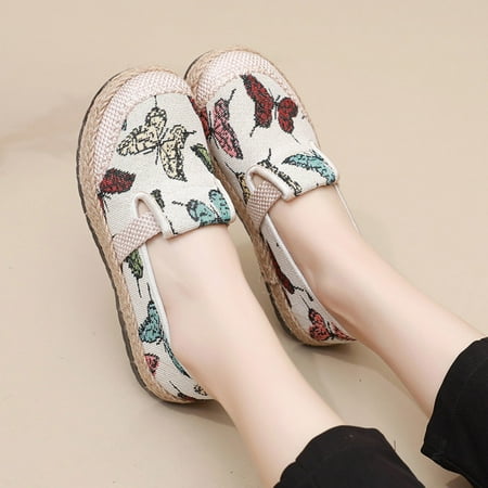 

Sawvnm Fashion Women Ventilate Casual Round Head Comfy Casual Shoes on Clearance