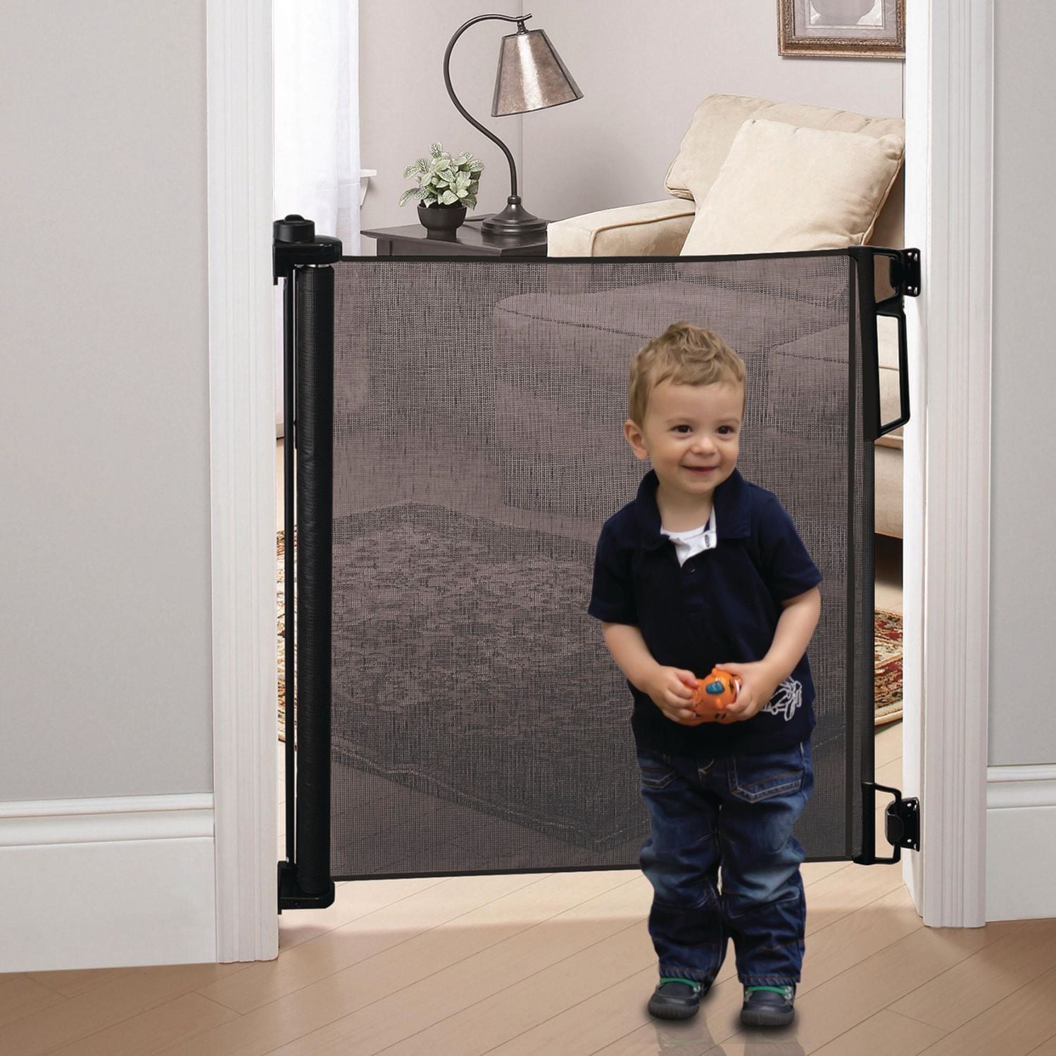 Bily Retractable Safety Gate, 55”W (maximum) x 32.5”H