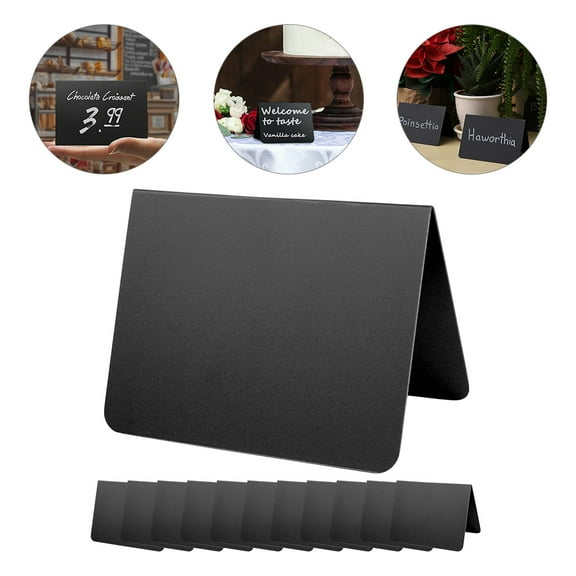 COMPUKAS 10pcs Small Dry Erase Board Tabletop Design with Stand for Wedding Office Use