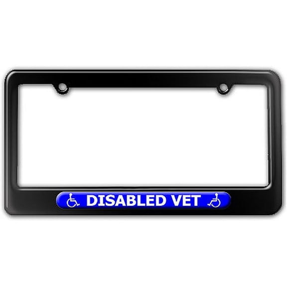Disabled Vet - Handicapped Veteran License Plate Frame