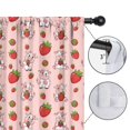 thumbnail image 4 of Blackout Kids Curtains,Pink Cow Strawberry Pattern Childrens Insulated Curtains Set Of 2,Bedroom Essentials,Toddler Room Decor 52x63in(132x160cm), 4 of 5