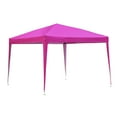 thumbnail image 3 of Ainfox 10 x 10 ft Pop-Up Canopy Tent Gazebo Party,Gazebo,Beach,Camping,Sun Shelter,Market,Tailgate Party,Backyard（Pink）, 3 of 7