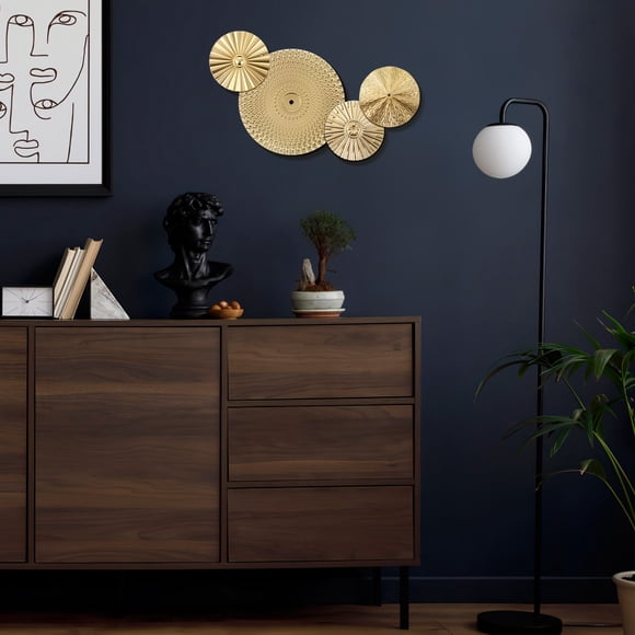 HEALEEP 4Ud De Pared En Metal Dorado Para Hogar Con Estilo Moderno Y