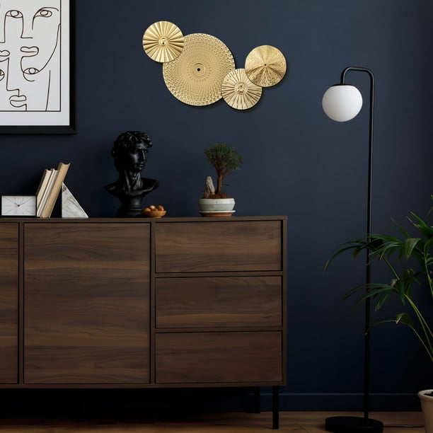 HEALEEP 4Ud De Pared En Metal Dorado Para Hogar Con Estilo Moderno Y