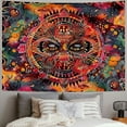 thumbnail image 2 of GOSMITH  Orange Sun and Moon Tapestry Wall Hanging, Indie Hippie Mandala Cool Wall Tapestries, Aesthetic Tapestry for Bedroom Living Room Dorm  Painting, 2 of 6