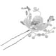 thumbnail image 1 of KAKOWELY Horquilla de flor de cristal, elegante horquilla en forma de U, accesorio para el cabello para novia o boda., 1 of 4