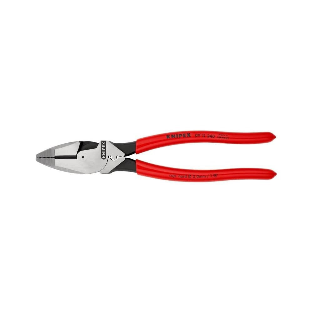Knipex Linemans Pliers Plastic Coated Handle 240Mm