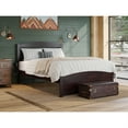 thumbnail image 2 of Warren, Solid Wood Platform Bed with Footboard, Queen, Espresso, 2 of 5