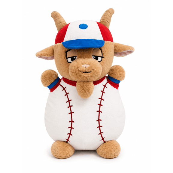Ready to Hug Sport GOAT Baseball Plush, 24-inch