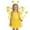 Yellow, variant on Shadoumai Glowing Fairy Set For Girls Includes Light Up Wand And Floral Four Piece Dress Up Play Outfit