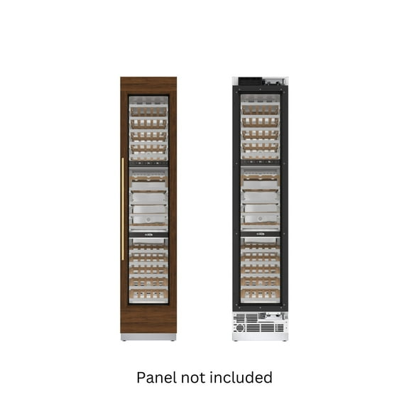 KoolMore Reserve 18 in. 68-Bottle Panel Ready Premium Column Wine Cooler Refrigerator with 14 Shelves (KM-PRC-W18)