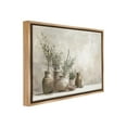 thumbnail image 4 of Stupell Industries Cottage Herbs in Pottery Botanical & Floral Painting Brown Floater Framed Canvas Art Print Wall Art, 21 x 17, 4 of 10