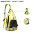 thumbnail image 2 of Modern Citrus Shoulder Bag - Sleek Lemon Pattern Purse with Long Crossbody Strap, 2 of 4