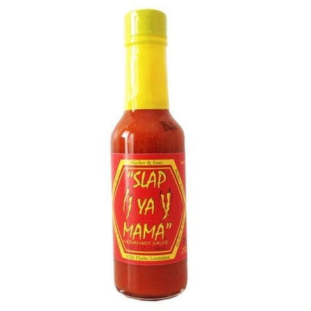 (2 Pack) SLAP YA MAMA Cajun Hot Pepper Sauce - 5 Fl. (Best Tasting Super Hot Pepper)