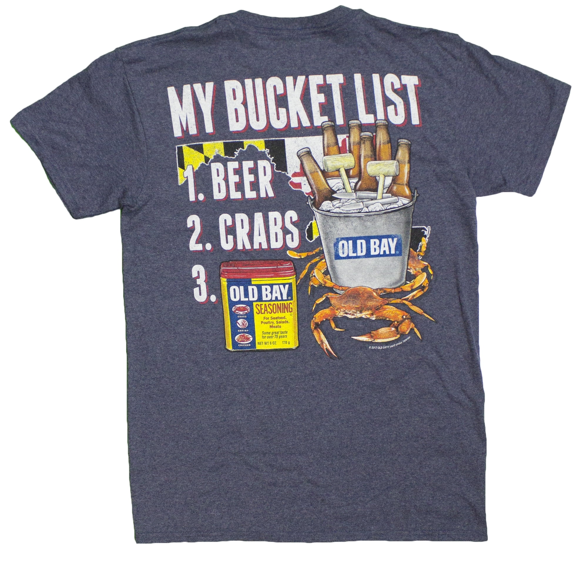 Men's Officially Licensed Old Bay Bucket List TShirt