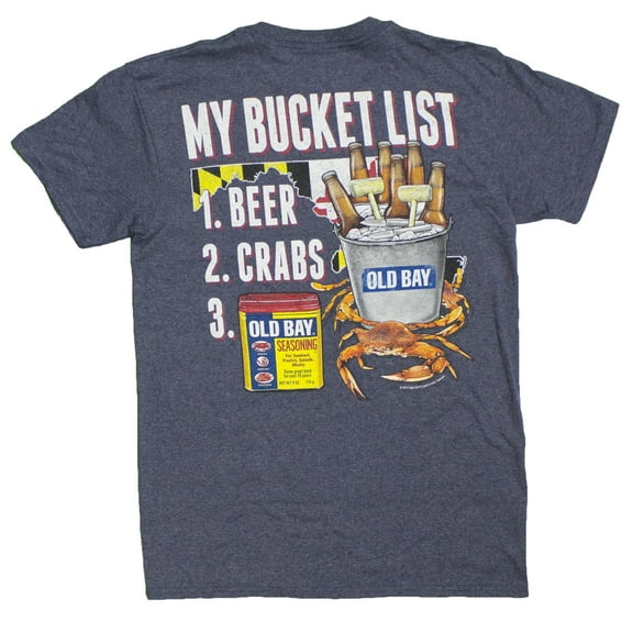 Men's Officially Licensed Old Bay Bucket List T-Shirt