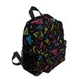 thumbnail image 2 of FORMRS School Backpack with Front Zippered Pocket 12" Student Travel Daypack, Black Neon Lightning, 2 of 6