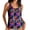 Multicolore, variante sur Haut de Maillot pour Femme, Haut de Tankini avec Rembourrage Amovible, Haut de Maillot Imprimé, Haut de Bikini Sportif pour Plage, Piscine, Vacances^