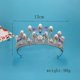 thumbnail image 3 of Princess Tiaras for Girls, Crystal Pearl Crown Headband for Birthday, Celebration, Holiday,Costume Party (gold 2), 3 of 5