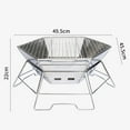 thumbnail image 4 of Parrilla Plegable Para Barbacoa, Barbacoa, Estufa De Carbón, Patio De Cocina, Alambre De Acero Inoxidable SM SunniMix parrilla de barbacoa, 4 of 8