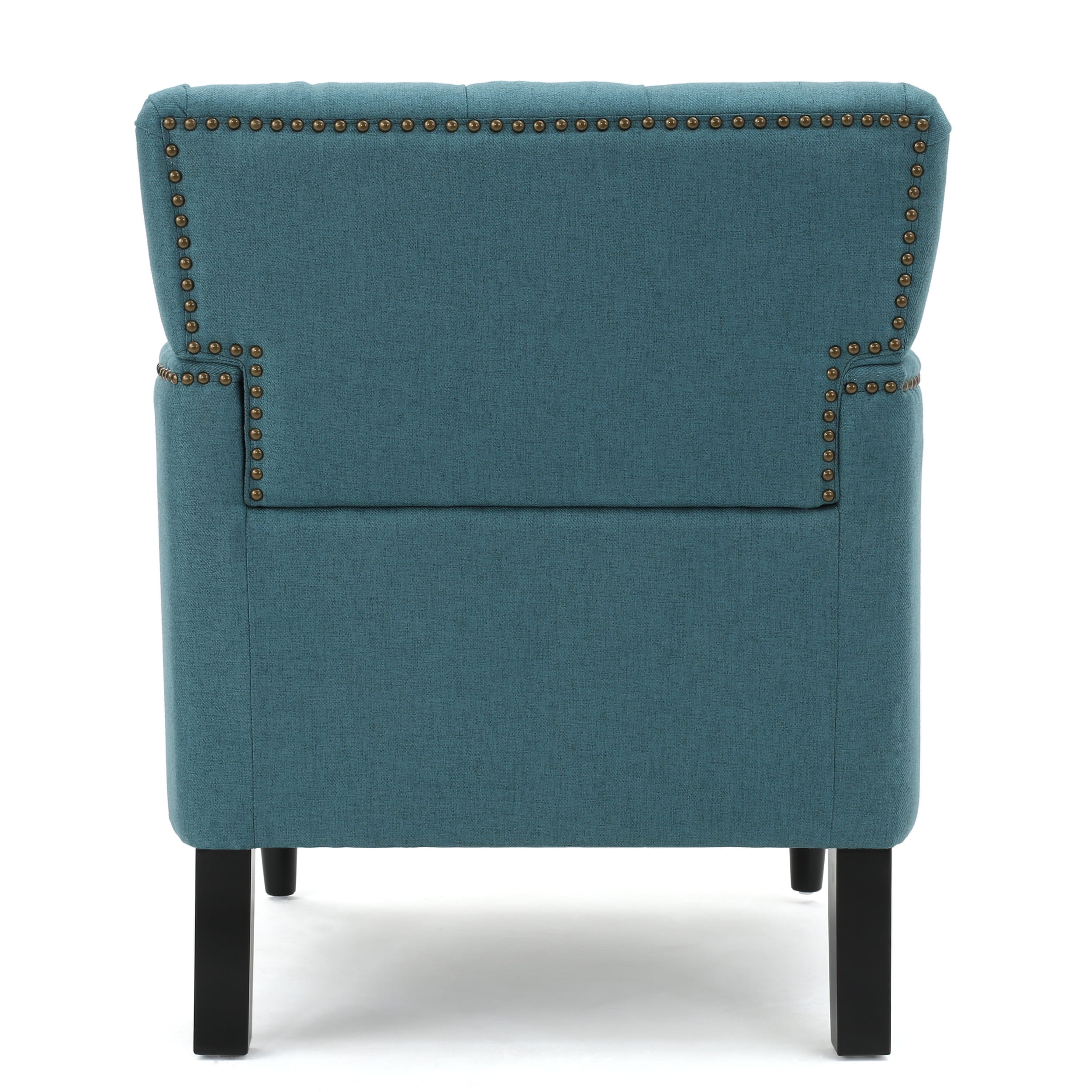 Noble House Madrid Dark Teal Fabric Club Chair, Blue