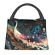 thumbnail image 1 of Fotbe Abstract Peacock Painting Bolsa Térmica Portátil con Estampado, Bolsa de Entrega de Alimentos Aislada, Bolsa Reutilizable de Gran Capacidad para Comidas y Supermercado, 1 of 6